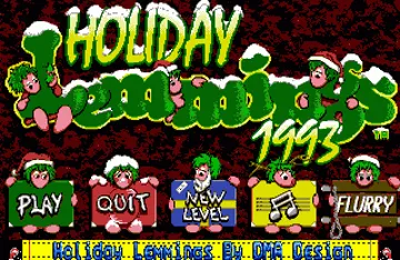 Holiday Lemmings 1993 screen shot title